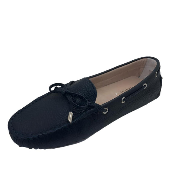 Via Veneto Leather Moccasin 6026 - Navy