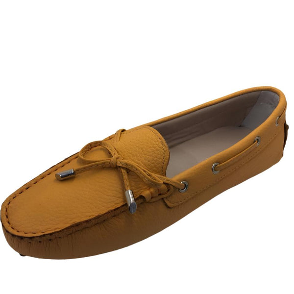 Via Veneto Leather Moccasin 6026 - Yellow