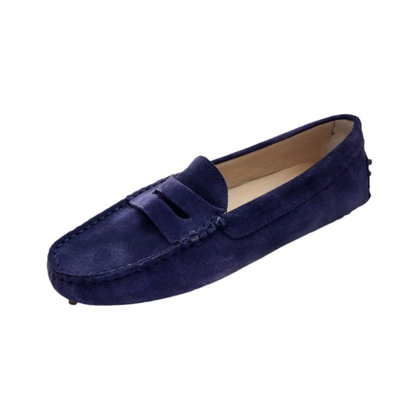 Via Veneto Suede Moccasin 6166 - indigo