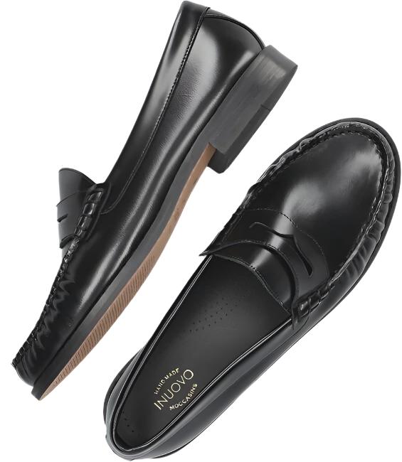 Inuovo Classic Leather Loafer -Bo Black (2024) – My Shoe Shop